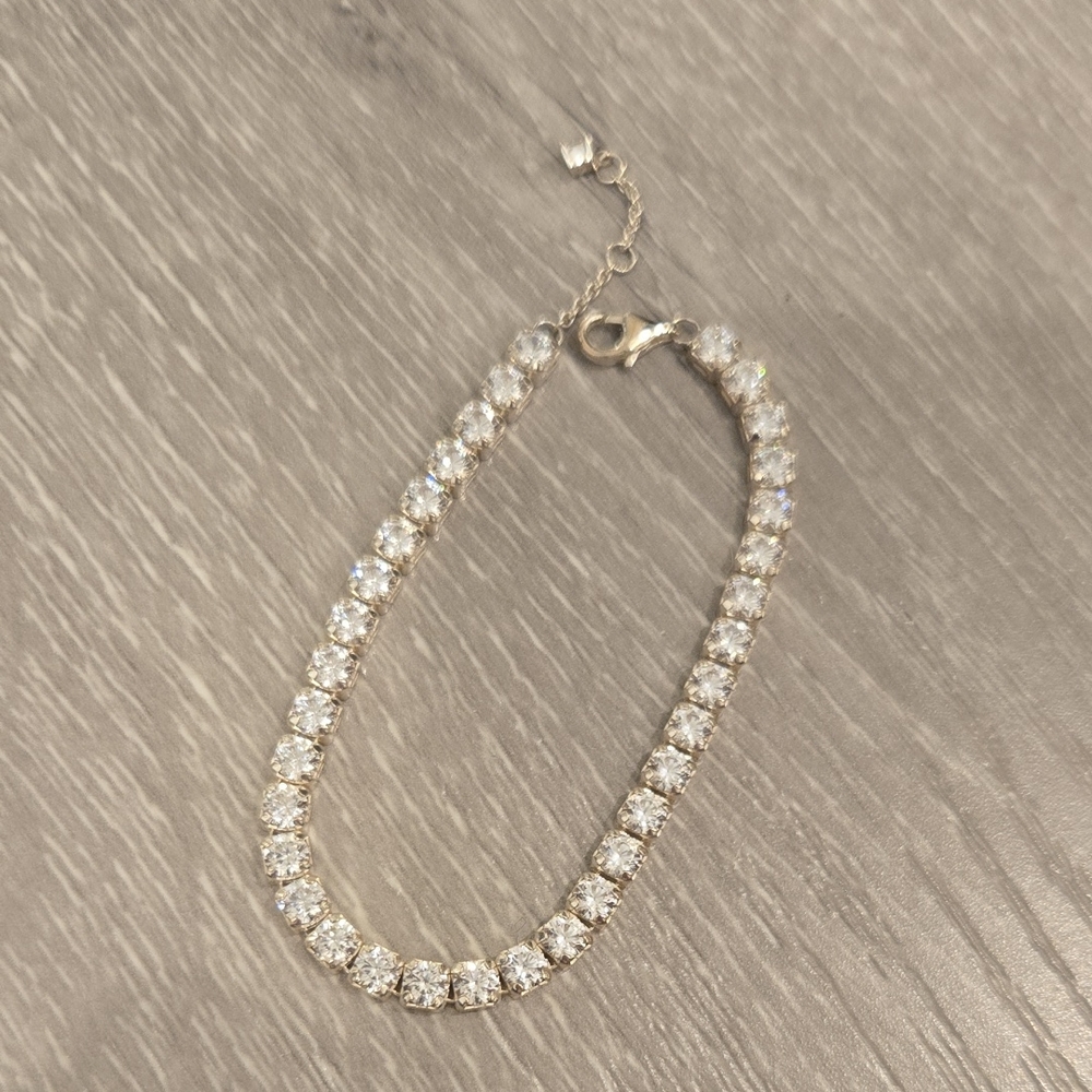 Pandora Sterling Silver Tennis Bracelet Cubic Zirconia